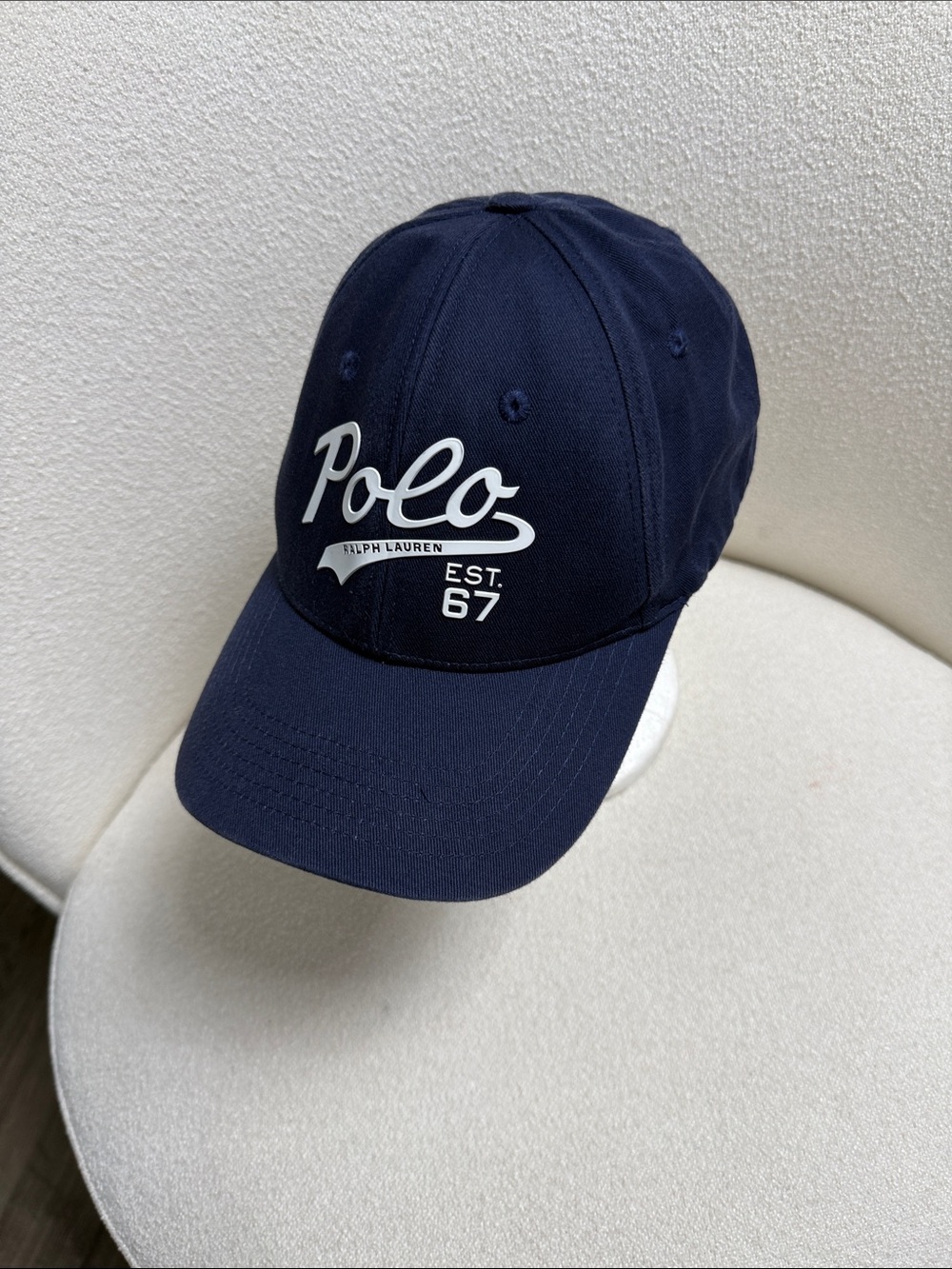 Polo by Ralph Lauren Navy Polo Script Baseball Cap